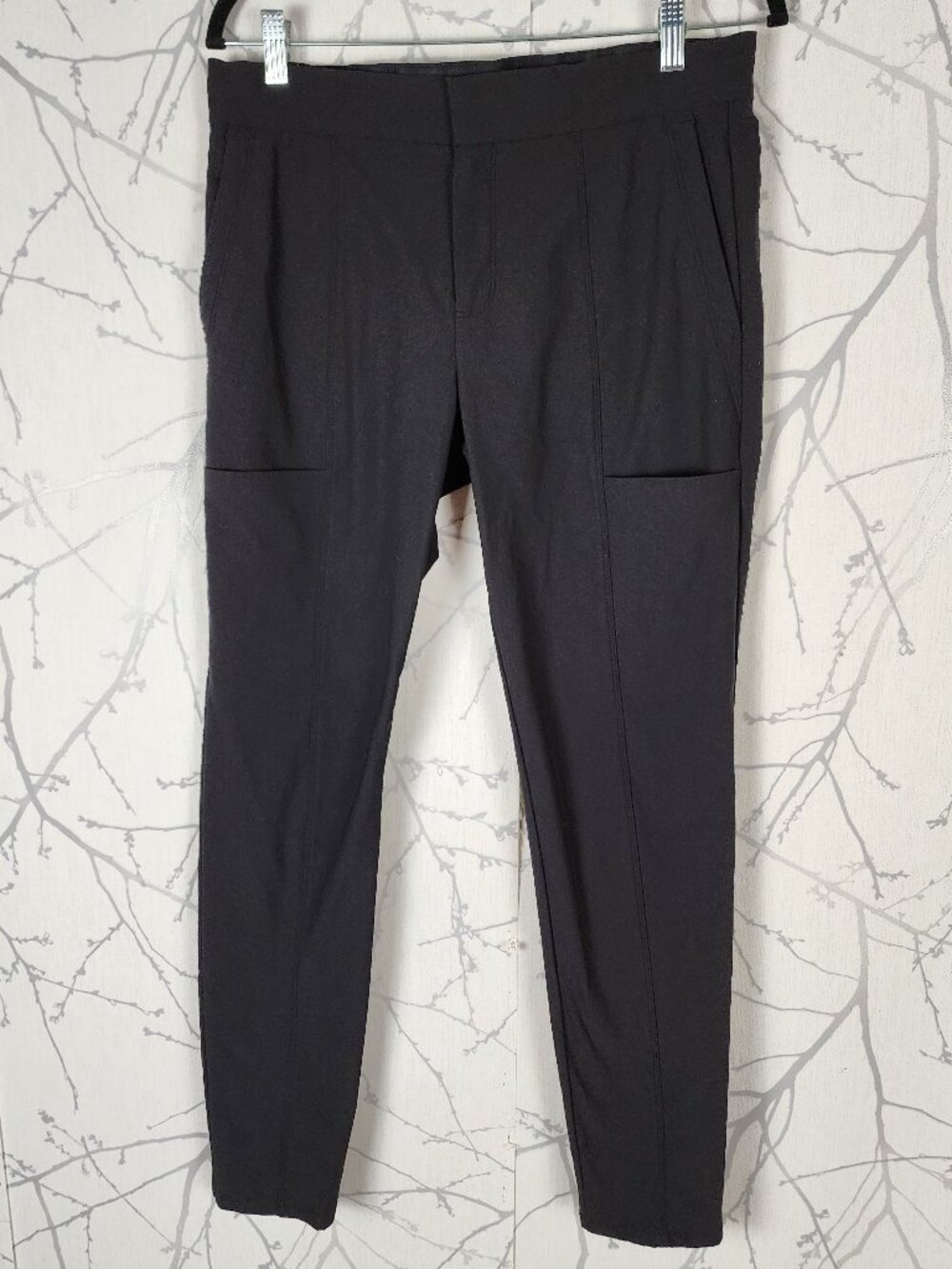 Athleta Black Nylon Stretch High Rise Wander Stash Skinny Pants